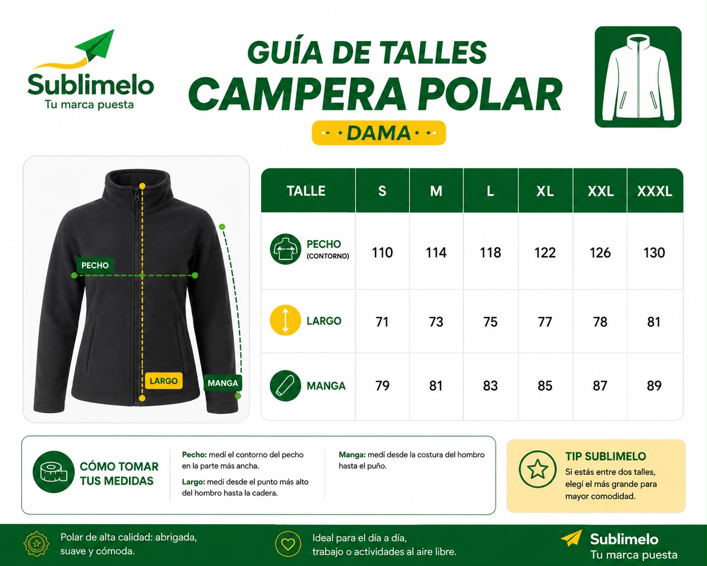 Guía de talles