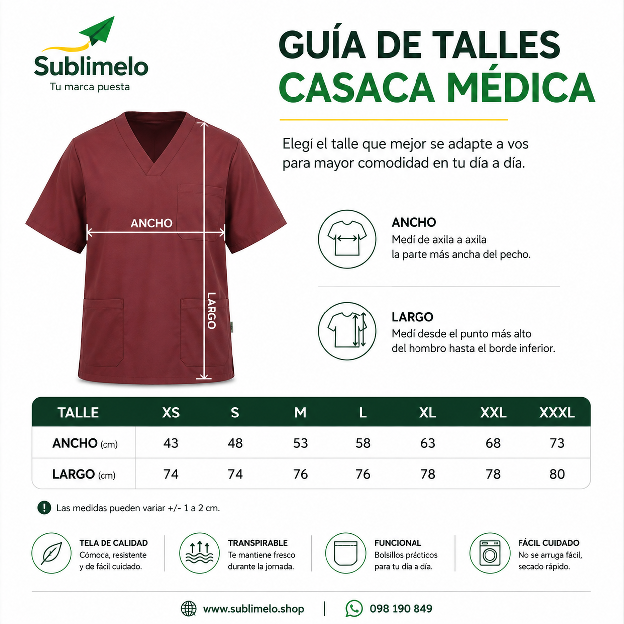 Guía de talles