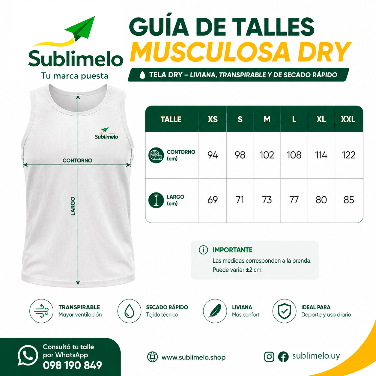 Guía de talles