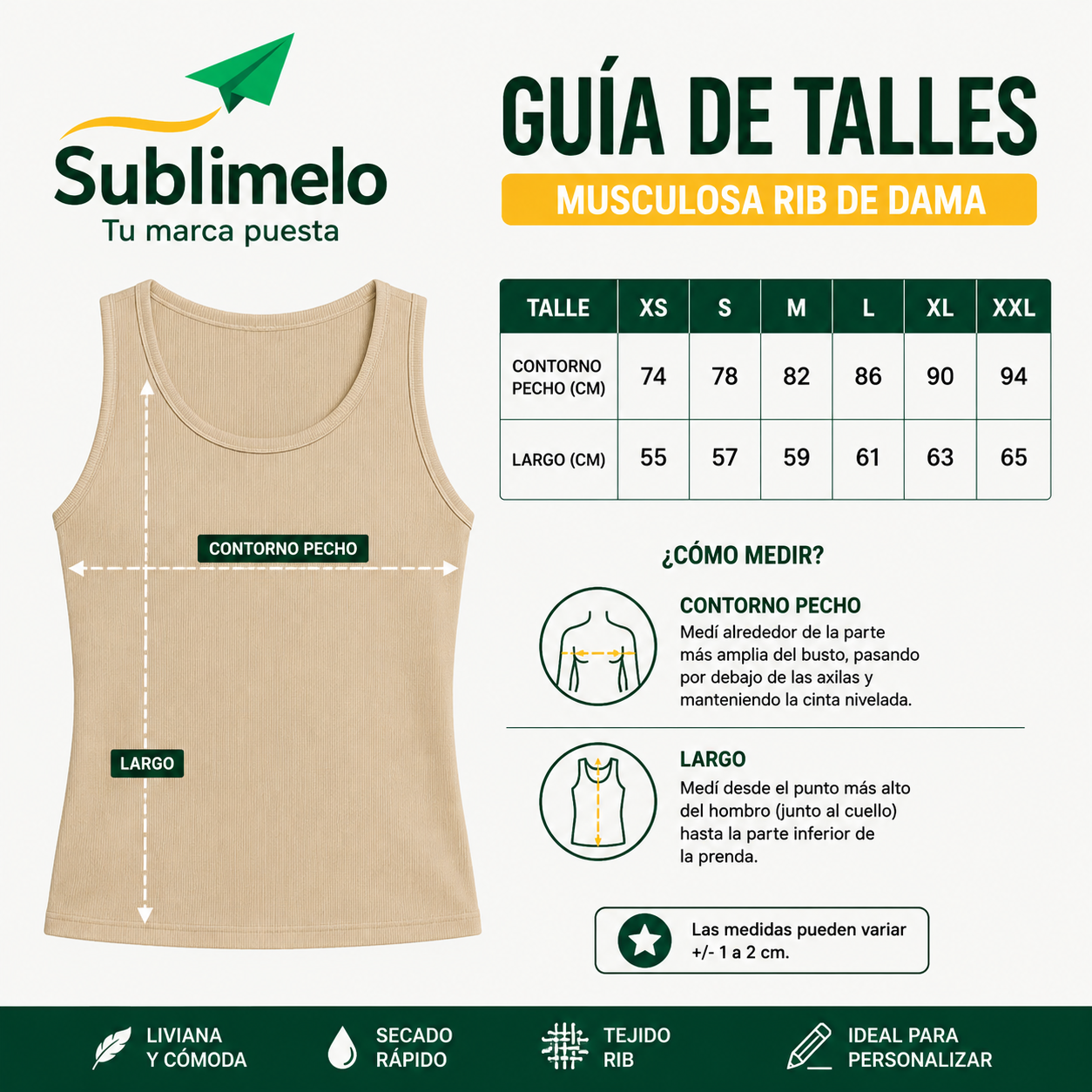 Guía de talles